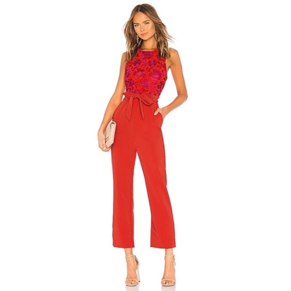Red jumpsuit